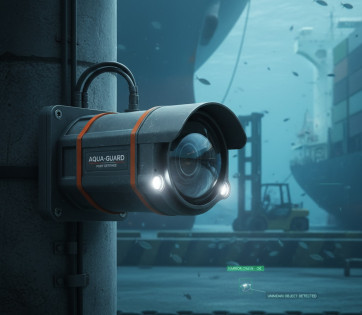 Telecamera Subacquea di Sicurezza per Monitoraggio Portuale