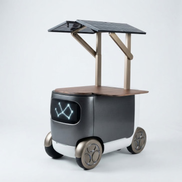 Veicolo Mobile Autonomo e Robot di Servizio con IA per Pubblicità e Vendite
