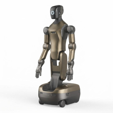 Robot Umanoide Industriale su Ruote con IA Avanzata e Intelligenza Embodied