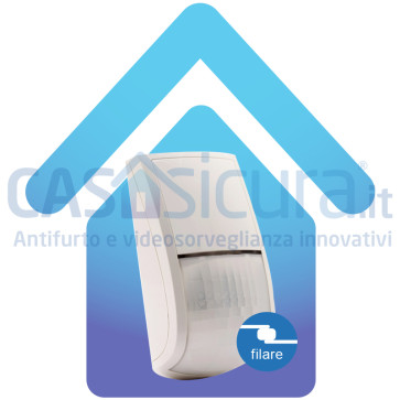 Sensore filare movimento volumetrico PIR+MW+EDS+Compensazione temperatura Anti-Mask