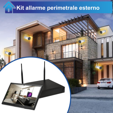 Set 10 Adesivi Allarme Resistente – 5x3 Cm, UV E Intemperie, Made In Germany
