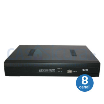 Videoregistratore alta compressione e qualità - NVR 8 canali