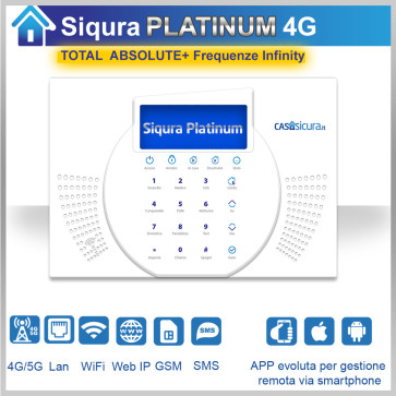 Siqura Platinum 4G (GSM Voce + SMS + APP + LAN + Wifi + 4G/5G dati) - Total Absolute 2024