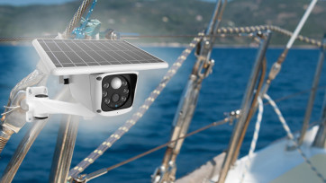 Telecamera per barca 4g senza fili a batteria - Funziona con SIM e senza corrente