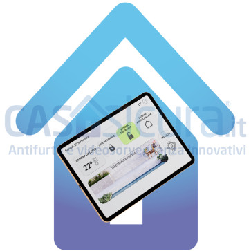 Pannello Gestionale Smart Home 10" LCD Touch - Allarme, Video-sorveglianza, Videocitofono, Domotica, Wi-Fi