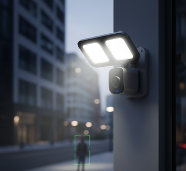 Faro di Sicurezza con Telecamera Auto-Tracking Integrata