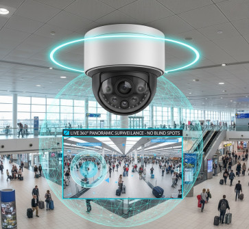Telecamera Panoramica per Videosorveglianza Senza Punti Ciechi Fisheye 360° 