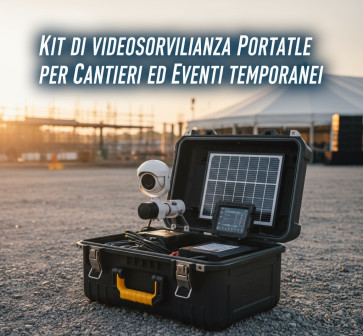 Kit di Videosorveglianza Portatile per Cantieri ed Eventi Temporanei