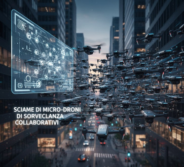 Sciame di Micro- Droni di Sorveglianza Collaborativi