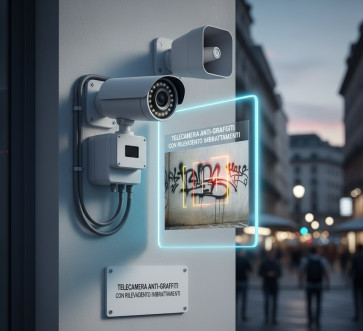 Telecamera Anti-Graffiti con Rilevamento Imbrattamenti