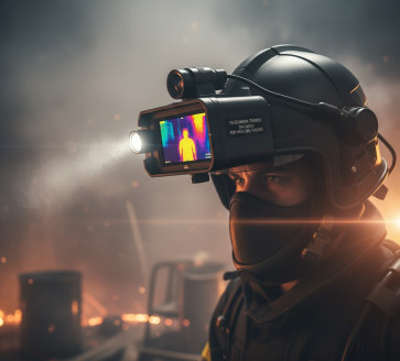 Telecamera Termica da Casco per Vigili del Fuoco