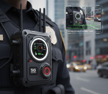 Telecamera Bodycam 5G con Streaming Live Ultra-Stabile