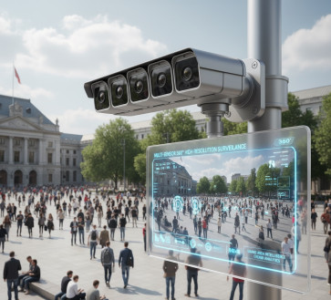 Telecamera Multi-Sensore 180°/360° ad Alta Risoluzione per Grandi Aree