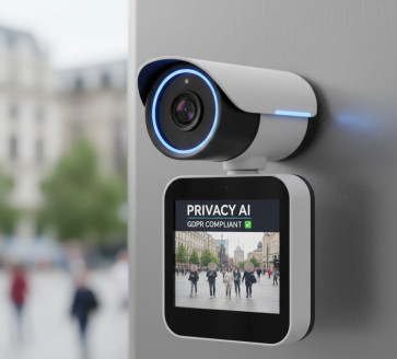 Telecamera Privacy AI con Offuscamento Volti per GDPR