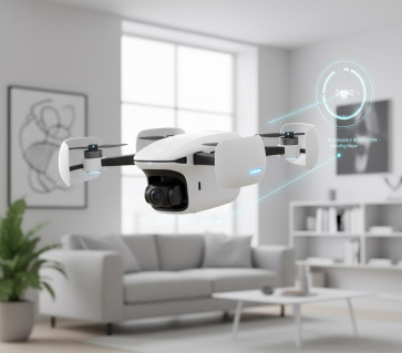 Drone con Rotte Programmabili - Sicurezza Domestica per Interni 