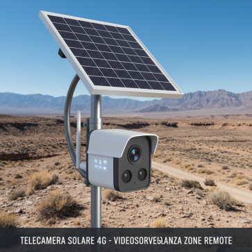 Telecamera Solare 4G per Videosorveglianza in Zone Remote