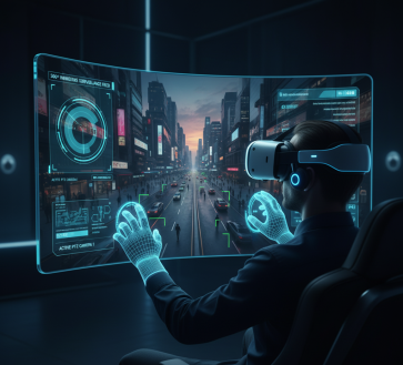 Sistema con Visore VR - Videosorveglianza 360° Immersivo 