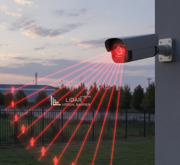 Telecamera CON Barriera Virtuale LiDAR per Rilevamento Intrusioni
