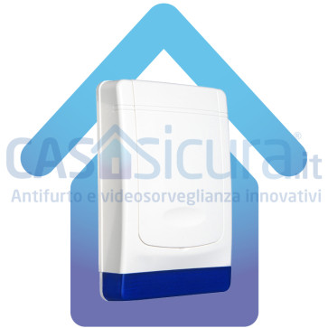 Sirena con lampeggiante 100% senza fili a Pile