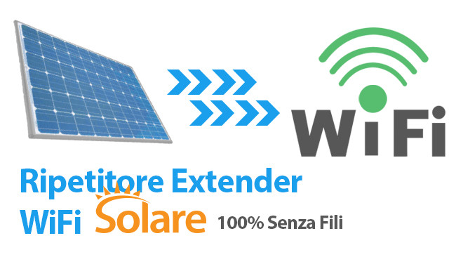 Wifi extender/repeater solare: internet wifi senza corrente