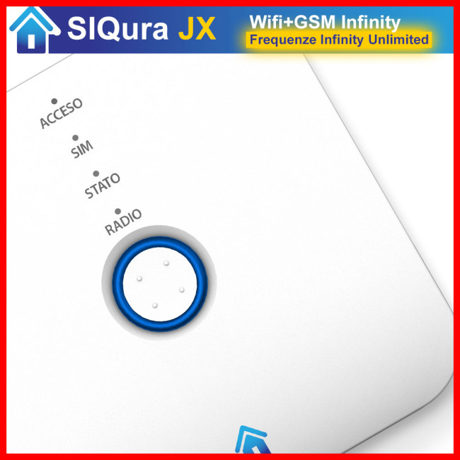 KIT completo con Centralina Siqura JX frequenze Infinity Unlimited SIM