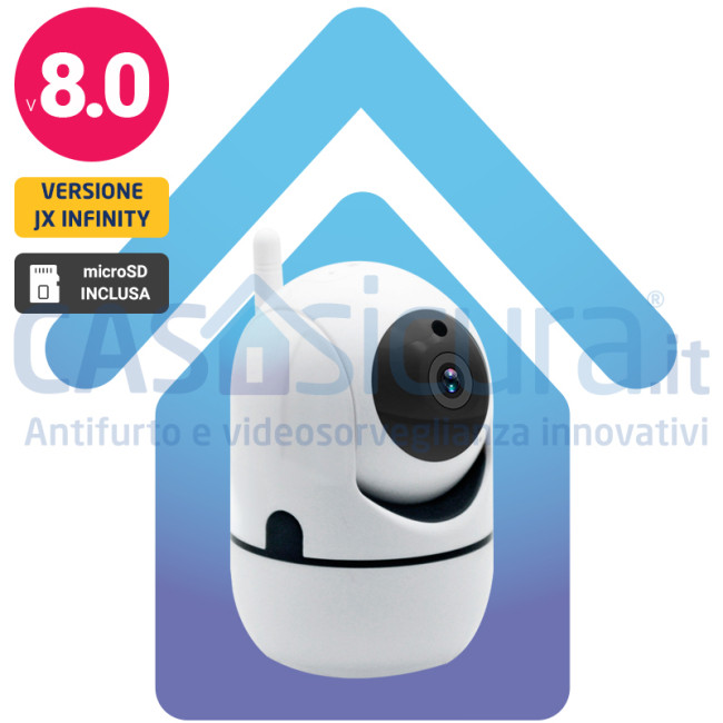 TELECAMERA PTZ WI-FI PROXE DA INTERNO A COLORI 2.0 MEGAPIXEL VISIONE