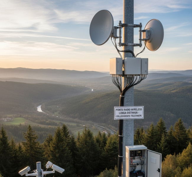 UeeVii 5.8G 5KM Punto a Punto WiFi CPE esterno con antenna ad alto guadagno 16dBi Ponte wireless
