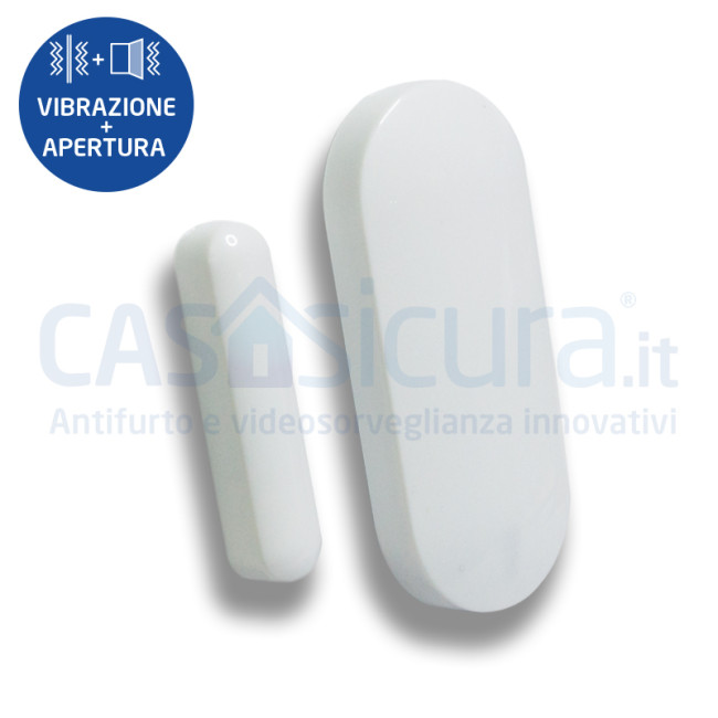 Sensore Inerziale Sismico Vibrazione E Rottura Vetri Rivelamento Apertura Modello Slim