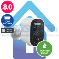 Telecamera IP A BATTERIA 100% wifi SENZA FILI da interno/esterno Full HD, audio, visione notturna e molto altro