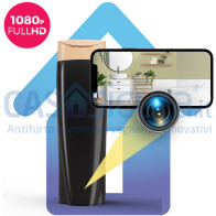 Microcamera spia wI-fi per bagno 100% a batteria. Autonomia sino a 6 mesi - APP - Visione notturna - FULL HD 1080p + Router 4G (opzionale)