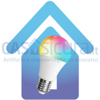 Lampadina smart gestibile da app con regolazione colore ed intensità, assistente vocale