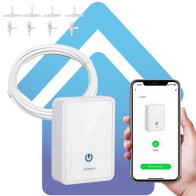 KIT di irrigazione smart a goccia, con tubo flessibile per: serre, giardini, balconi, orto, vasi. Gestibile da app, timer ed avvio automatico