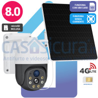 Telecamera IP 4G senza fili da esterno 360° con alta risoluzione 8.0 con router - Funziona con SIM