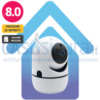 Telecamera IP senza fili da interno, alta definizione FULL HD 8.0, robotizzata