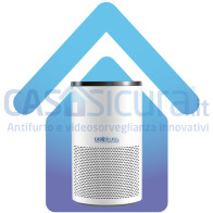 Purificatore aria, U.T.A. depuratore smart con app, fino a 220 m³, filtro HEPA H13 a 4 strati, silenzioso, ai carboni attivi e ioni d'argento, NO ozono
