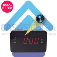 Radiosveglia spia con orologio e radio - Senza filo, invisibile, FULL HD - Visione anche in ambienti bui + Router 4G (opzionale)