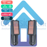 Barriere esterne a tripli infrarossi. TOTALMENTE senza fili 100% a batteria
