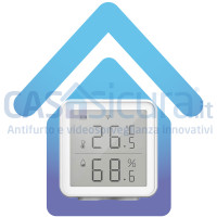 Flushzing Pratico Digitale Indoor Termometro Rotondo Igrometro Temperatura Umidità Meter Display LCD 