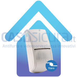 Sensore filare movimento volumetrico PIR+MW+EDS+Compensazione temperatura Anti-Mask