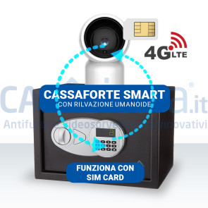 Cassaforte smart con riconoscimento facciale 4G - Funziona con SIM