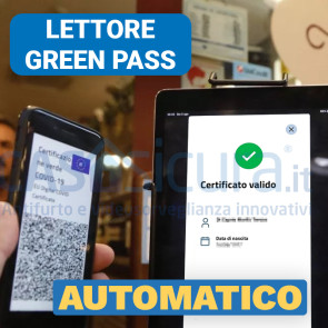 Lettore greenpass / Super Green Pass automatico, controllo  green pass, verifica certificazione verde wifi 4g