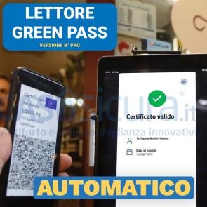 Lettore greenpass / Super Green Pass automatico, controllo  green pass, verifica certificazione verde wifi 4g VERSIONE TOP TABLET 8" PRO