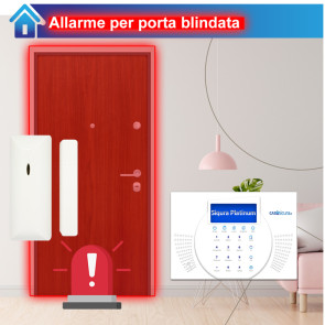 Allarme per porta blindata 