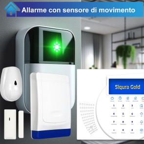 Allarme con sensore di movimento