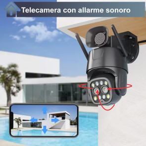 Telecamera con allarme sonoro 