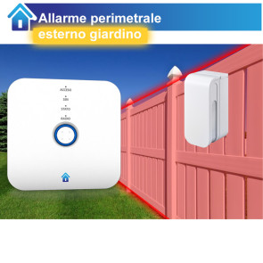 Allarme perimetrale esterno giardino