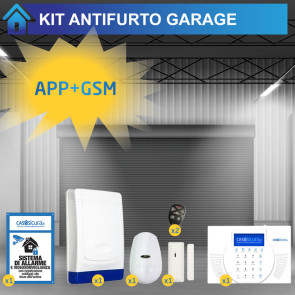 Antifurto garage GSM comunicazione senza fili, ideale per box e cantina 
