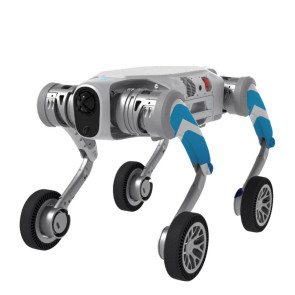 Robot di Sorveglianza e Ispezione Quadrupede Autonomo PUDU D5 — Cane Robot da Esterno 360° LiDAR, NVIDIA 275 TOPS, IP67, Pattugliamento Aziendale, Alternativa ai Droni di Sicurezza