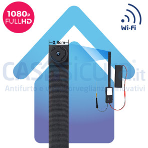 Micro telecamera spia WIFI risoluzione FULL HD - Modello SLIM 
