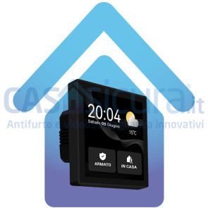 Display Gestionale Smart Home 4" LCD Touch - Allarme, Video-sorveglianza, Videocitofono, Domotica, Wi-Fi, Zigbee, Meteo, Temperatura, Domotica